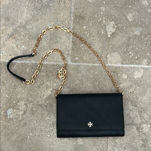 Tory Burch Black Leather Crossbody Bag